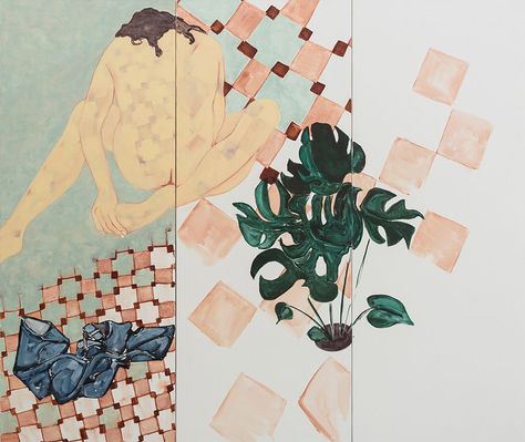 Sara Berman | Cheese Plant Lovers | 2016 | Oil on linen | 140x165cm What Is An Artist, Portrait Gallery, Young Artist, Plant Lover, Art Fair, Art School, Painter, Gallery Wall, Art Design