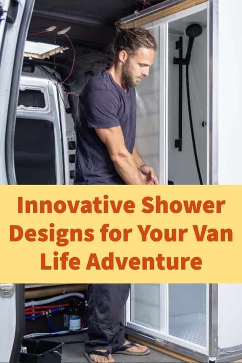 Camper Van Shower Diy, Camper Van Shower Ideas, Campervan Shower Ideas, Camper Shower Ideas, Van Shower Ideas, Camper Van Bathroom, Camper Bathroom Ideas, Camper Van Shower, Best Camper