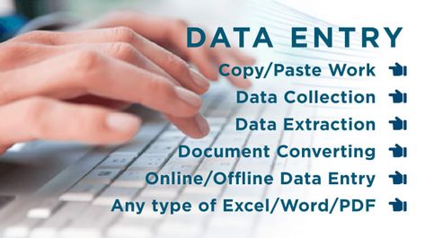 For only $5, abdulbasit08 will do excel data entry for you. | Hi, I am Professional At Data Entry I have certificate of office automation and experience about 2 years of data entry and work according to | On Fiverr Data Entry Clerk, Office Automation, Google Spreadsheet, Web Research, Technical Writing, Data Entry Jobs, Fiverr Gigs, Data Mining, Small Words