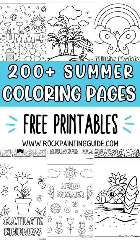 When the weather turns rainy or scorching hot, take advantage of our extensive collection of over 200 summer coloring pages for free to keep your kids entertained throughout the summer break. Our Scorching Summer, Summer Homeschool, Summer Coloring, Summer Book, Amazing Crafts, Summer Coloring Pages, Garden Fun, Free Coloring Sheets, Printable Adult Coloring Pages