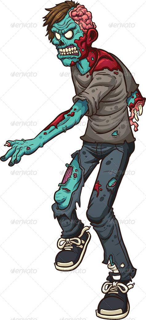 Walking Zombie Blog Template Design, Zombie Vector, Quote Template Design, Zombie Drawings, Zombie Cartoon, Halloween Displays, Horror Characters, Vector Character, Graphic Design Art