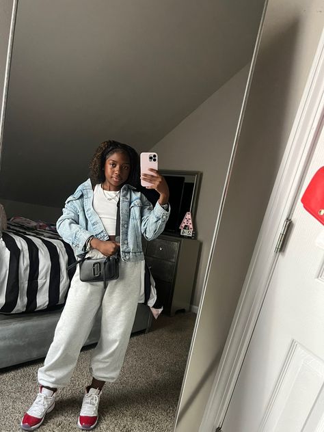 Cherry Jordan 11 Outfit, Fits Jordans, White Jordan 11, Hbcu Fashion, Summer Outfits White, Jordan 11 Outfit, Calm Fits, Jordan 11 Outfit Women, Outfits For Girls