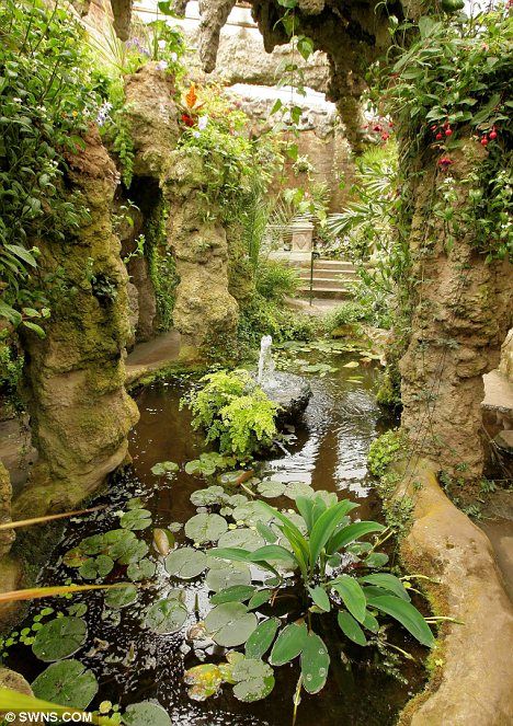 Deep space: John and Lisa Harris discovered an extensive underground garden at their Victorian home Dewstow House Hidden Room Aesthetic, Corn Template, Indonesian Aesthetic, Secret Garden Room, Underground Room, Underground Garden, Landscaped Garden, Garden Butterfly, Lost Garden