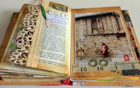 Altered Books-Tips And Ideas - HubPages Bookish Crafts, Altered Books Pages, Handmade Journals Diy, Altered Book Journal, Book Craft, Creation Station, Diy Journal Books, Altered Book Art, Glue Book