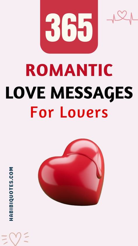 Romantic-Love-Messages-For-Lovers Romantic Messages For Husband, Love Texts For Her, Message For My Love, Romantic Texts For Her, Thank The Universe, Good Morning Love You, I Miss You Text, Love Letter To Her, Best Love Messages