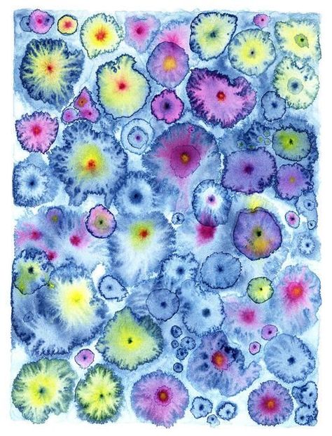 Intuitive Art, Diy Watercolor, Happy Paintings, Alcohol Ink Art, Ethereal Art, Microbiology, Diy Art Painting, Watercolor Cards, Fractal Art