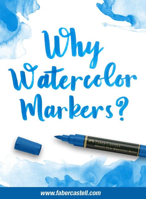 Why Watercolor Markers? Watercolor Marker Art, Water Color Markers, Pro Markers, Ideas Watercolor, Color Markers, Watercolor Markers, Watercolor Supplies, Painting Stuff, Watercolor Kit