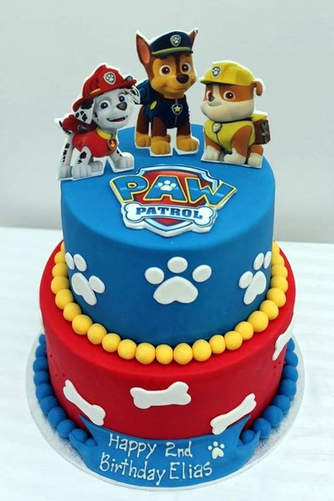 45 Magnificent Birthday Cake Designs for Kids Paw Cake, Cake Designs For Kids, Paw Patrol Birthday Cake, Rainbow Birthday Cake, Paw Patrol Characters, Birthday Cake Card, 3rd Birthday Cakes, Cupcake Birthday Cake, Paw Patrol Cake