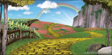 Walk along the yellow brick road | Wizard of Oz scenery by Backdrops Beautiful | Wizard of Oz backdrops  | Hand Painted Scenic Backdrop Rentals and Sales Emerald City Theme, Wizard Of Oz Pictures, City Clipart, Wizard Of Oz Gifts, Wizard Of Oz Play, Iphone Red Wallpaper, Wizard Of Oz Decor, Wizard Of Oz Characters, Witches Castle