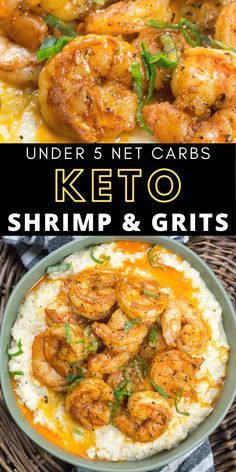 a0833c8a1817526ac555f8d67727caf6 Shrimp And Cauliflower Grits, Cauliflower Grits, Keto Shrimp Recipes, Keto Shrimp, Cooked Shrimp, Grits Recipe, Shrimp Recipes Healthy, Healthy Pasta, Boiled Egg Diet Plan