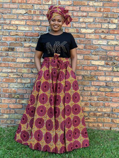 Ankara maxi gown