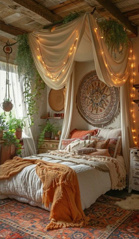 Bed Boho, Hygge Bedroom, Magical Bedroom, Arizona Style, Guest Bedroom Design, Cozy Room Decor, Room Makeover Bedroom, Dream Room Inspiration, Room Inspiration Bedroom