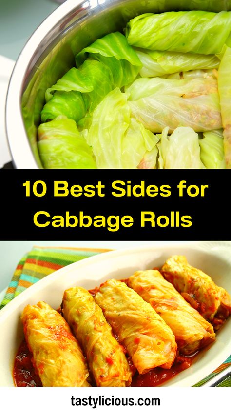 cabbage rolls side dishes | side dishes to go with cabbage | meal with cabbage rolls | fall recipes dinner | healthy lunch ideas | dinner ideas | breakfast ideas | easy healthy dinner recipes Sides For Cabbage Rolls, Side Dish For Cabbage Rolls, Cabbage Roll Side Dishes, How To Make Cabbage Rolls, What To Serve With Cabbage Rolls, Fresh Cabbage Recipes, What To Make With Cabbage, Cabbage Rolls Recipe Easy, What To Do With Cabbage