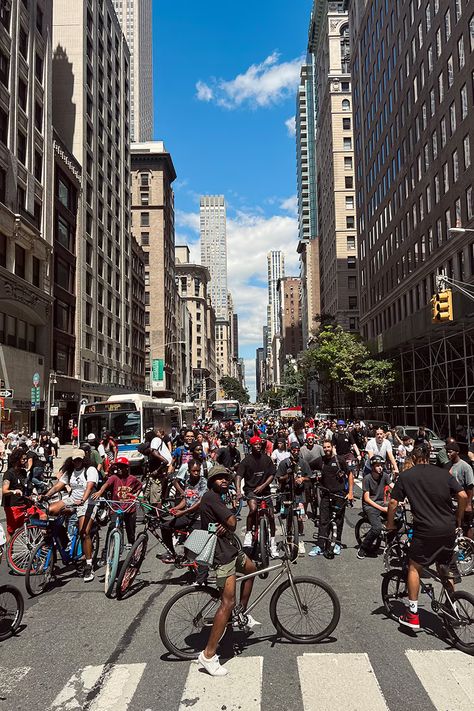 Nigel Sylvester and HBX New York Team Up for Community-Focused NYC GO RIDE Biking Event: Ride out with Nigel and HBX to celebrate World Bicycle Day. Cycling Event, Go Ride, Lower East Side, City Bike, New York Street, Bike Life, Bmx, Bike Ride, New York City