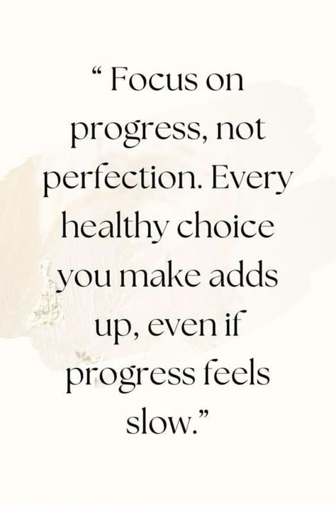 Focus on progress, not perfection! Beginner Workout Quotes, Friday Health Motivation, Inspirational Quotes Positive Health, Quotes About Losing Weight Inspirational, Inspiration Workout Quotes, Motivational Losing Weight Quotes, Heart Health Quotes Motivation, Healthy Life Quotes Motivation, Positive Quotes For Health