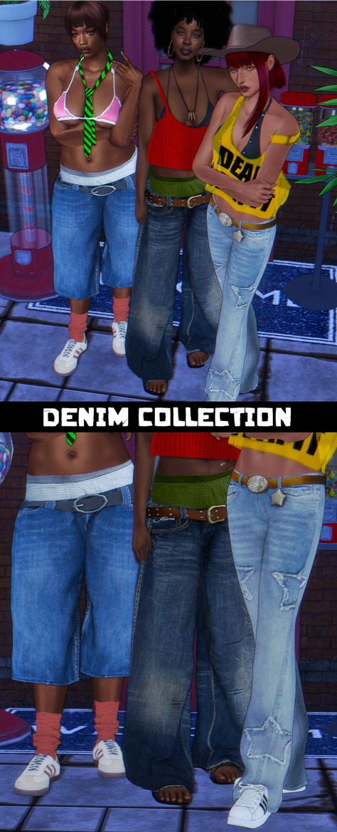 Low Waisted Jeans Sims 4 Cc, Sims 4 Low Waisted Jeans, Sims Cc Baggy Jeans, Sims 4 Sagging Pants, Sims 4 Y2k Jeans, Baggy Sims 4 Cc, The Sims 4 Cc Urban, Sims 4 Cc Baggy Jorts, Sims 4 Mods Clothes Y2k