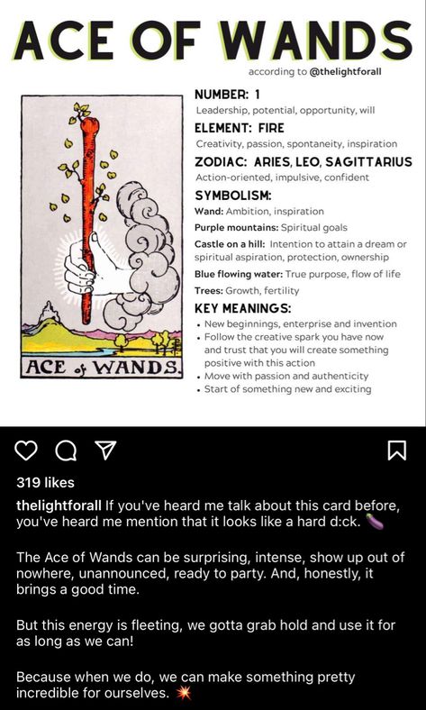 Ace Wands Tarot Meaning, Ace Of Wands Tarot Meaning Love, Ace Of Wands Tarot Meaning, Ace Of Wands Tarot, Ace Of Wands, Key Meaning, Wands Tarot, Learning Tarot, Learning Tarot Cards