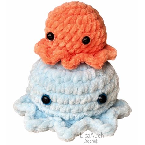 Simple Crochet Octopus, Crochet Small Sea Creatures, Beginner Crochet Octopus, Crochet Octopus Free Pattern Easy, Pocket Octo Crochet Pattern Free, Pocket Octo Crochet Pattern, Crochet Octopus Free Pattern Chunky Yarn, Crochet Small Octopus Free Pattern, Crochet Mini Sea Creatures Free Patterns