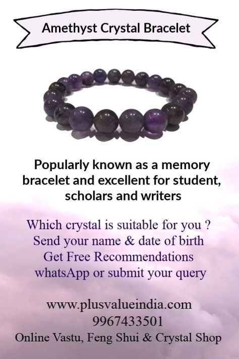 Crystal Tips, Peace Spiritual, Amethyst Crystal Bracelet, Feng Shui Crystals, Vastu Tips, Healing Gemstones, Study Techniques, Numerology Chart, Switch Words