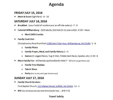 Black Family Reunion Agendas Google Search | Family For Class Reunion Agenda Template Family Reunion Ideas Organizing, Black Family Reunion, Cousin Day, Reunion Activities, Family Reunion Shirts Designs, Family Reunion Activities, John Tyler, Family Reunion Planning, Family Reunion Shirts