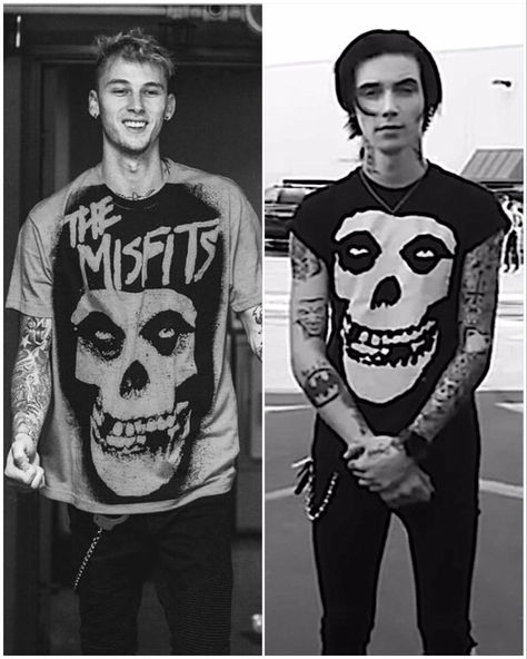 Misfits Shirt Outfit, Misfits Aesthetic, Misfits Tshirt, Misfits Tattoo, Misfits Shirt, Colson Baker, Ester Exposito, Andy Biersack, Stage Outfits