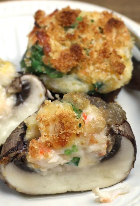 Shrimp Stuffed Portabella Mushroom Recipes, Shrimp Stuffed Mushrooms Easy, Shrimp Stuffed Portabella Mushrooms, Seafood Stuffed Portabella Mushrooms, Shrimp Stuffed Mushrooms Portobello, Crab And Shrimp Stuffed Mushrooms, Stuffed Mushrooms With Shrimp, Mushroom Zucchini Recipe, Seafood Stuffed Mushrooms