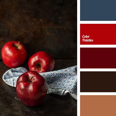 apple red color, autumn shades, blue-gray, brown, brown and wine color, burgundy color, chocolate color, dark red, pomegranate color, reddish brown, saturated autumn tones, wine colour. Blue Color Pallet, In Color Balance, Colour Coordination, Color Palette Ideas, Wall Living Room, Orange Color Palettes, Color Palette Challenge, Red Colour Palette, Color Board