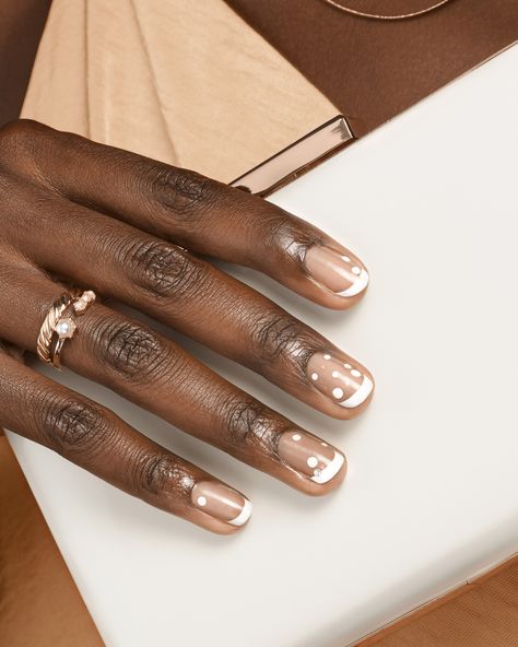 We’ve got a soft spot for this playful twist on neutral nails, ready for Wedding Season to start. 🤩 Get the look with: Miracle Gel in Get Mod Nail Accents in Bubbly & Pearls Cute Gel Nail Designs, Negative Space Nail Art, Negative Space Nails, Space Nails, Nude Nail Polish, Celebrity Nails, Abstract Nail Art, Latest Nail Art, Nail Art Brushes