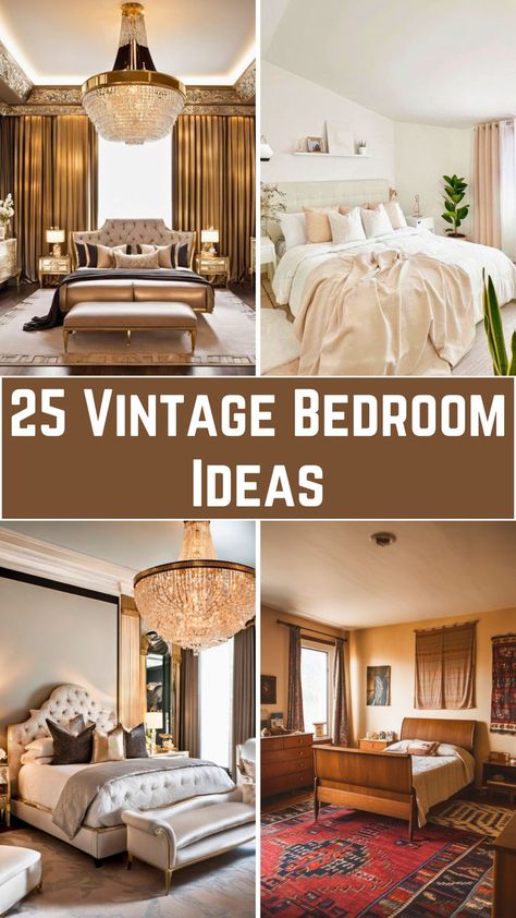 A cozy bedroom with an antique brass bed frame, floral wallpaper, a vintage mirror, and lace curtains, styled with soft pastel bedding and a rustic nightstand topped with candles. Vintage Bedroom Ideas, Vintage Bedroom, Bedroom Vintage, Antique Inspiration, Decor Accents, Summer Breeze, Shabby Chic Furniture, Chic Furniture, Modern Elegance