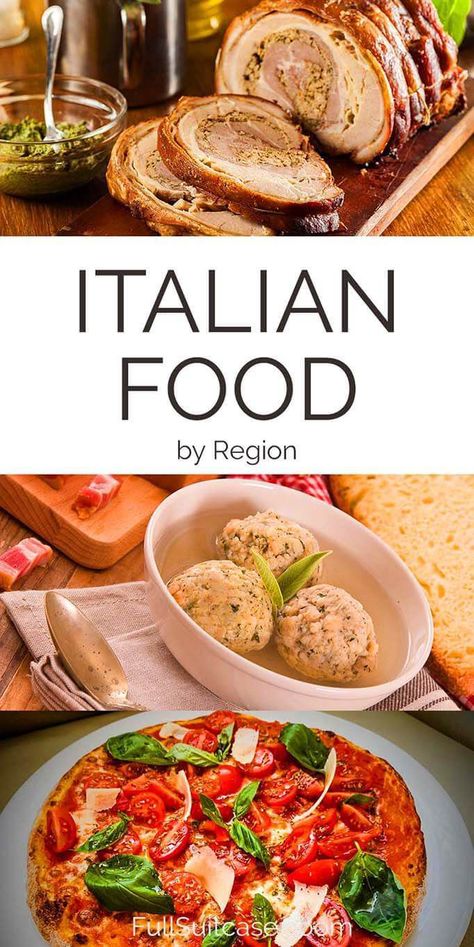 Authentic Italian food to try in all 20 regions of Italy #italianfood #italyfodd Mediterranean Cooking, Italian Dinner Recipes, Traditional Italian Dishes, Italian Recipes Traditional, Italy Food, Italian Salad, Italian Dinner, Italian Recipes Authentic, Sushi Recipes