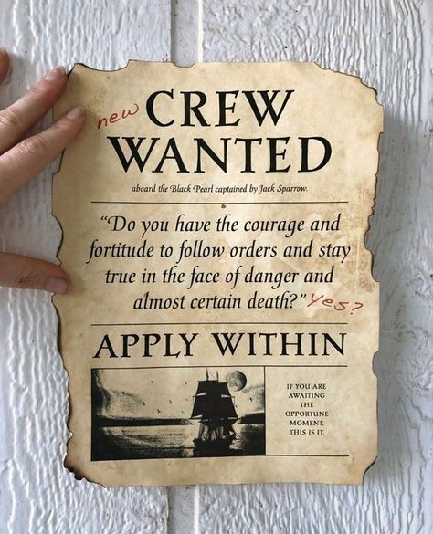 Crew Wanted Pirate Themed Gifts, Pirate Party For Adults, Diy Pirate Decor, Pirate Party Ideas For Adults, Pirate Decorations Party, Pirate Themed Halloween Decorations, Pirates Of The Carribean Party, Pirate Adult Party, Pirates Of The Caribbean Theme Party