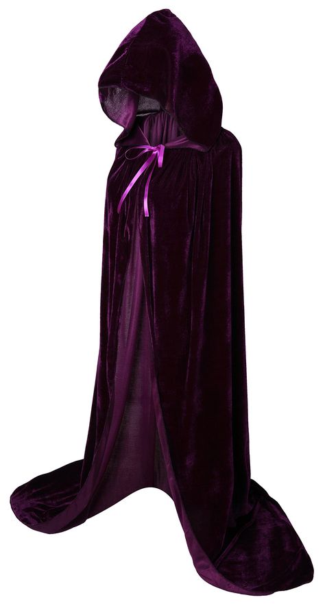 VGLOOK Full Length Hooded Cloak Long Velvet Cape for Christmas Halloween Cosplay Costumes 59 Purple -- Want extra information? Click the photo. (This is an affiliate link). Hermanas Sanderson, Theatre Bizarre, Hocus Pocus Costume, Lady Morgana, Raven Costume, Velvet Cloak, Sarah Sanderson, Hocus Pocus Witches, Winifred Sanderson