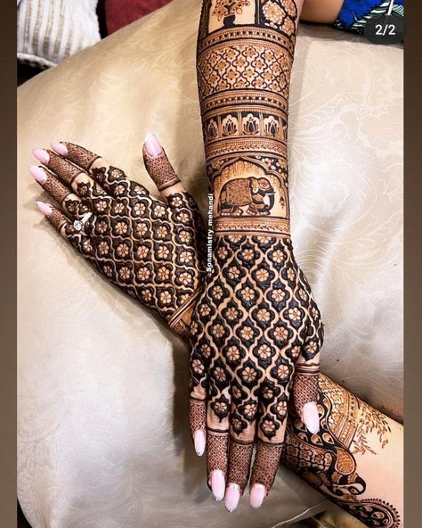 Mehendi Designs Bridal Indian, Bridal Mehandi For Engagement, Mehendi Designs For Bride Engagement, Engagement Mehandi Unique, Mehendi Design For Engagement Bride, Karwachauth Mehendi Designs, Bridal Back Hand Mehndi Design, Marwadi Mehendi Designs Bridal Mehndi, New Bridal Mehndi Designs