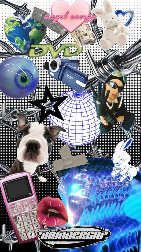 2000s Aesthetic Collage, Contemporary Mood Board, Urban Y2k, 2007 Aesthetic, Y2k Magazine, Y2k Collage, Y2k Aesthetic Wallpaper, Y2k Stickers, Aesthetic Pin