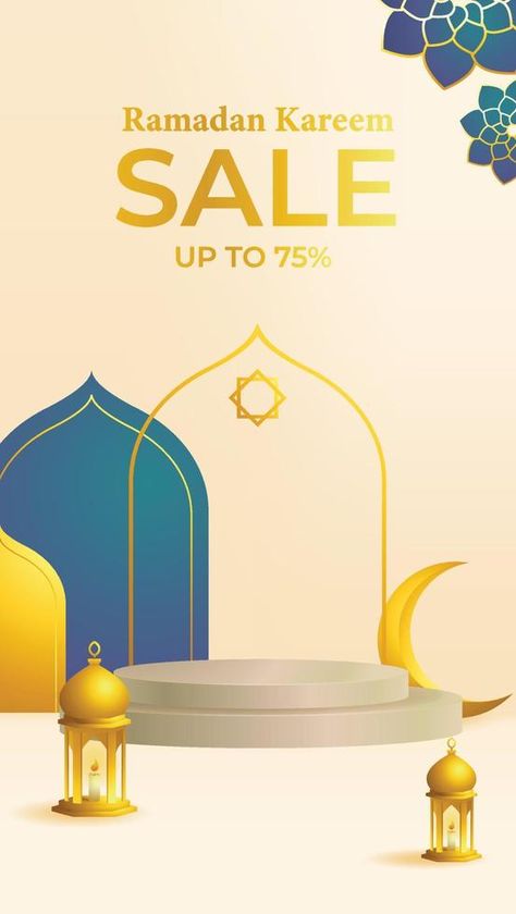 3d podium ramadan sale social media story promotion for product dsiplay and showcase 3d Podium, Ramadan Sale, Ramadan Kareem, Ramadan, Vector Art, Promotion, Clip Art, Social Media, Media