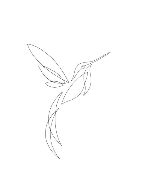 Humming Bird Tattoo Stencils, Linework Hummingbird Tattoo, Hummingbird Simple Tattoo, Dove Fine Line Tattoo, Hummingbird Line Art, Hummingbird Line Tattoo, Hummingbird Outline Tattoo, Hummingbird Line Drawing, Simple Flower Tattoo