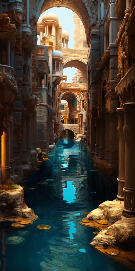 #AI Art
#Arabian nights Arabian Nights Aesthetic, Night Architecture, Architecture Photography Buildings, Desert Aesthetic, Beach Honeymoon Destinations, Arabian Night, Arabian Art, Rennaissance Art, Eastern Art