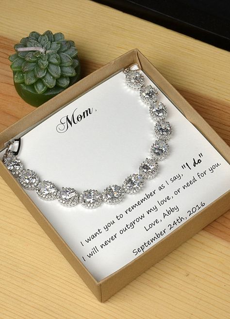 Wedding braceletMother of the Bride Gift by thefabbridal3 on Etsy Monogram Wedding Gift, Wedding Gifts For Bride And Groom, Groom Gifts, Mother Of The Bride Gift, Mother Of The Groom Gifts, Bridal Party Jewelry, Boda Mexicana, Wedding Gifts For Groom, Wedding Bridesmaid Jewelry