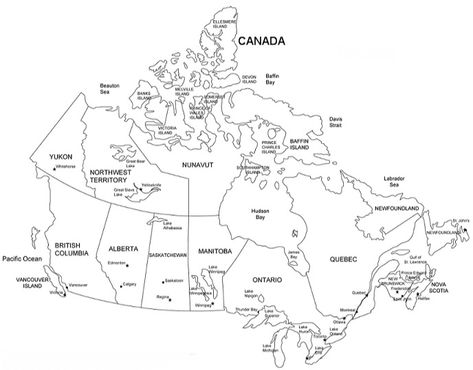 map-of-canada-coloring-page  coloringpagebook.com Canada For Kids, Map Of Canada, Canada Country, Geography For Kids, 6th Grade Social Studies, Homeschool Geography, Homeschool Social Studies, Canada Map, Geography Map