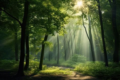 Lush green forest landscape light sunlight. | free image by rawpixel.com / Parom Sawangweaw Forest Path Landscape, House Redwyne, Fantasy Forest Landscape, Lush Green Forest, Lush Forest, Hanuman Photos, Forest Path, Fantasy Forest, Fantasy Book