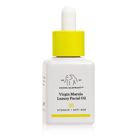 Drunk Elephant Virgin Marula Luxury Facial Oil Luxury Facial, Drunk Elephant Skincare, Celebrity Skin Care, Face Oils, Peach And Lily, Marula Oil, Oil Skin Care, Happy Skin, Drunk Elephant