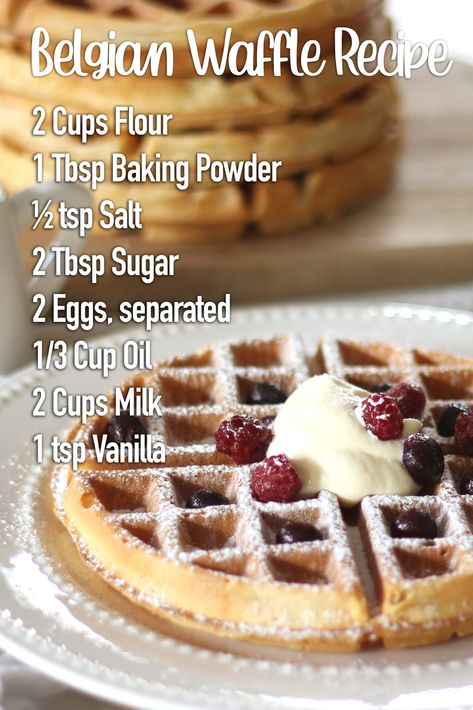 Homemade Waffles Recipe, Belgium Waffle Recipe, Best Belgian Waffle Recipe, Recipes Waffles, Belgian Waffle Recipe, Best Waffle Recipe, Make Waffles, Belgian Waffles Recipe, Easy Waffle Recipe