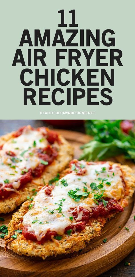 Easy Chicken Air Fryer Meals, Air Fryer Chicken Time, Recipes For Ninja Foodi Air Fryer Oven, Ninja Foodi 11 In 1 Recipes, Air Fryer Pepperoni Chicken, Ge Oven Air Fryer Recipes, Air Fryer Chicken Cook Time, Air Fryer Chicken Parmesan, Ninja Digital Air Fryer Oven Recipes