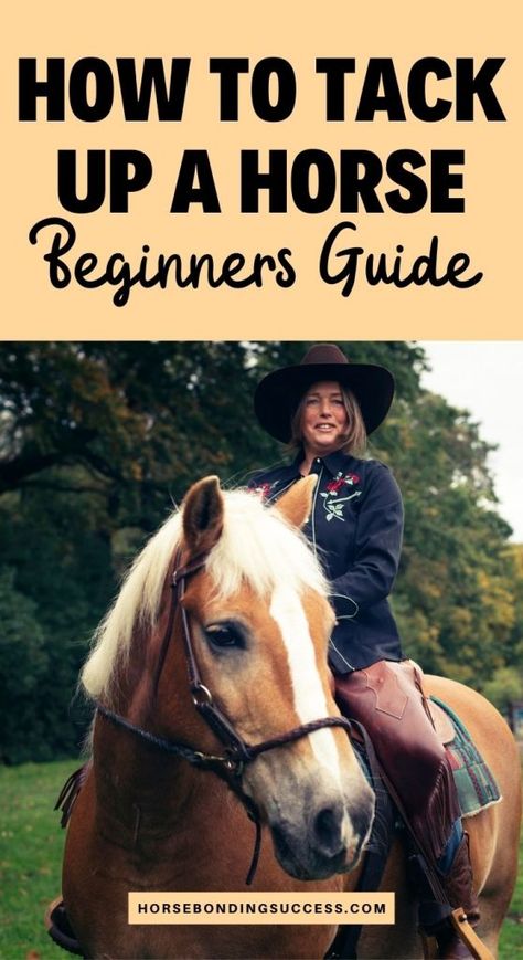 How to Tack Up a Horse (for Beginners) – Horse Bonding Success Horse Riding For Beginners, How To Tack Up A Horse, Taking Care Of Horses For Beginners, How To Tack Up A Horse Western, Horse Care For Beginners, Horse Riding Tips For Beginners, Horses For Beginners, Horse Bonding, Horse For Beginners