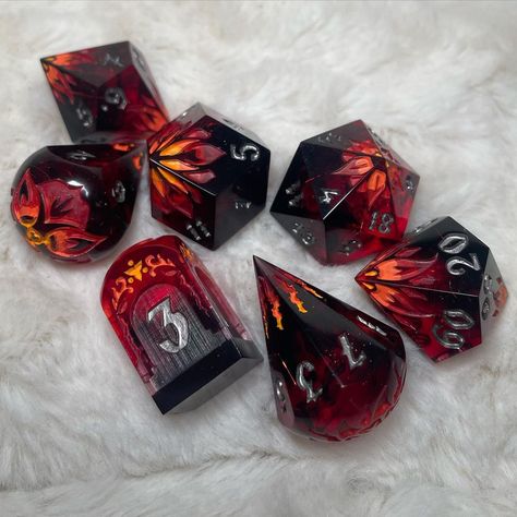 Dice Sets Dnd, Pretty Dnd Dice, D&d Dice, Cool Dnd Dice, Dnd Room, Pretty Dice, Dice Goblin, Dnd Crafts, No Promises