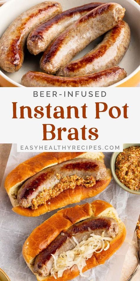 Instant Pot Brats, Grilled Bratwurst, Easy Veggie Side Dish, Instant Pot Dinner, Veggie Side Dish, Eat On A Budget, Favorite Dinner, 20 Minute Recipes, Easy Veggie