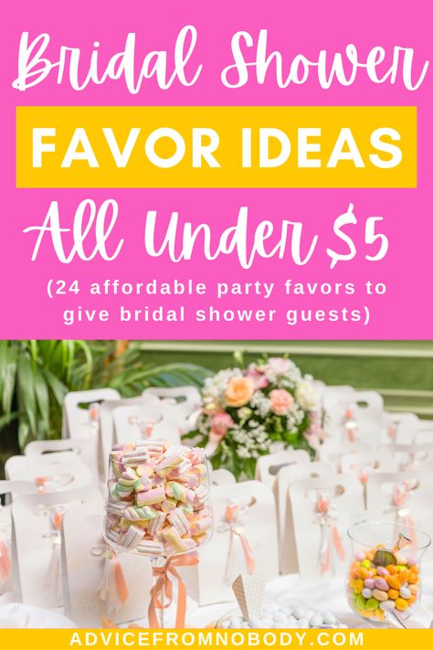 Party Favors are always a fun way to express your personality as a bride and send your guests home with a fun memento from your special day. While you can choose between buying and DIY-ing favors for your guests, you always want them to be unique, but also affordable. We have found the best bridal shower party favors for under $5 that all your guests will love. Affordable Party Favors, Unique Bridal Shower Favors, Bridal Shower Favors Diy, Shower Party Favors, Bridal Shower Party Favors, Unique Bridal Shower, Bridal Shower Diy, Bridal Shower Party, Eve Parties