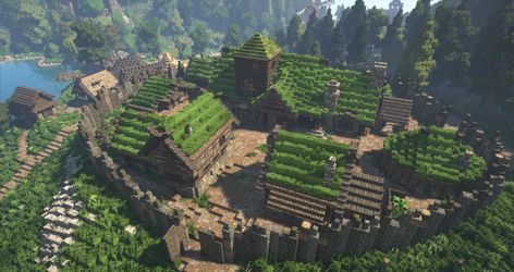 Minecraft Castle Designs, Minecraft Building Guide, Minecraft Structures, Bangunan Minecraft, Minecraft Castle, Minecraft Medieval, Medieval Village, Minecraft City, Minecraft Plans