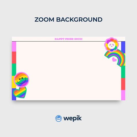 Use this colorful zoom background template to show off your pride! Open it in Wepik's editor, customize and then share it for free. Start designing now! Zoom Background Design, Template Zoom, Red Color Background, Free Wedding Invitation Templates, Cloud Decoration, Zoom Background, Free Wedding Invitations, Background Images Free Download, Black And White Comics