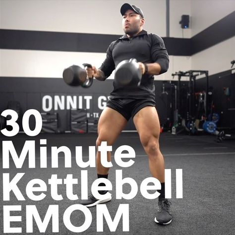 Juan Leija on Instagram: “30 Minute Kettlebell EMOM This is a sample of one of the conditioning workouts in my program The Unconventional Gym Athlete, Building The…” Kettlebell Emom, Kettlebell Workout Routines, Emom Workout, Full Body Kettlebell Workout, Conditioning Workouts, Kettlebell Workout, Kettlebell, Ball Exercises, Workout Videos